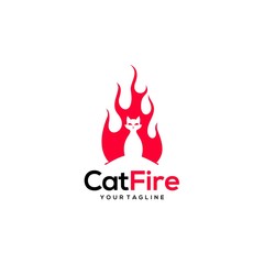 Cat fire logo