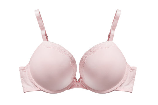 Pink brassiere isolated
