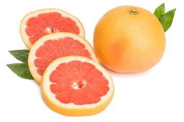 Citrus isolated on white.