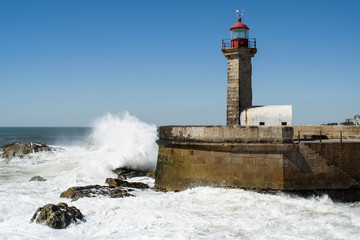 Felgueiras Lighthouse in Foz do Douro