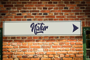 Obraz premium Schild 318 - Natur