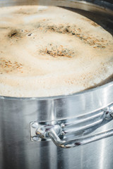 Stout Beer on the Boil