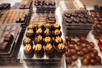 Fototapeta premium Belgia tradycyjna czekolada bruksela sklep piekarnia cukierki