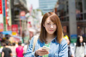 女性・東京　原宿　竹下通り