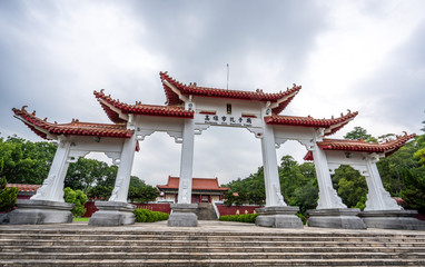 KAOHSIUNG, TAIWAN -- July 26 , 2018: The biggest confucius Temple in Kaohsiung, Taiwan.