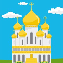 Vector russian church