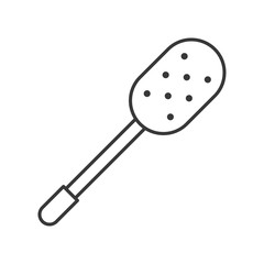 long handle sponge, cleaning service related, outline icon
