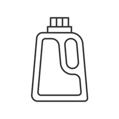 liquid detergent bottle, cleaning service related, outline icon