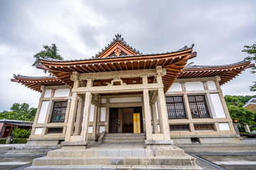KAOHSIUNG, TAIWAN -- July 26 , 2018: The historical Kendo school, Butokuden Halls (Takenori Hall Square), built in Japanese colonial period in Kaohsiung, Taiwan.