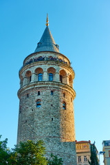 Fototapeta na wymiar The Galata Tower in Istanbul