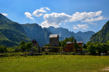 Theth National Park is positioned within Shkodër County, Albania. This outstanding landscape is in the central part of Albanian Alps.  