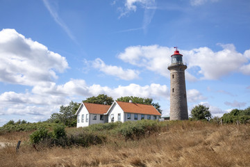 Fototapeta na wymiar Grenaa Lighthouse in Denmark