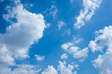 Obraz na płótnie Canvas Blue sky with white clouds day time