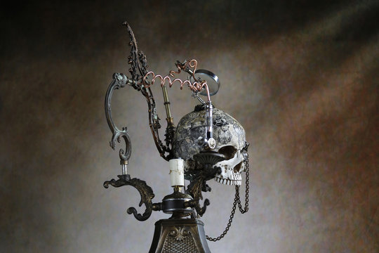 Steampunk teschio tatoo