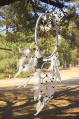 Dream Catcher and blanket outdoor