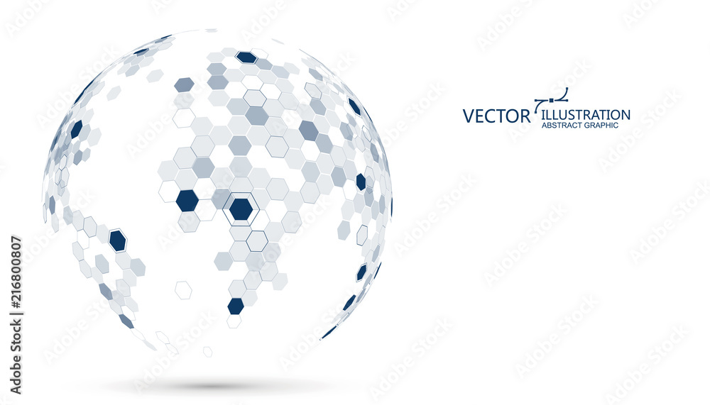 Poster molecular structure formed the three-dimensional earth, the implication of the sense of science and 