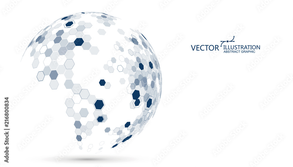 Poster molecular structure formed the three-dimensional earth, the implication of the sense of science and 