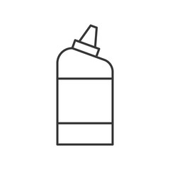 liquid detergent bottle, cleaning service related, outline icon