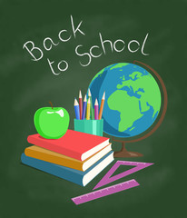 Back to school vector illustration