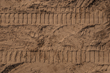 Footprints in the sand. Texture 1