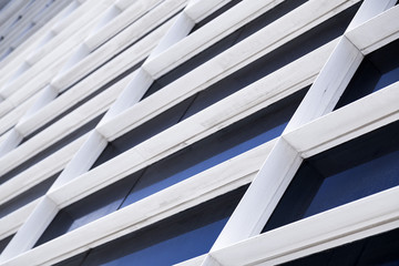 Building exterior detail, pattern of windows