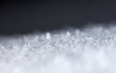 snow crystals, snow