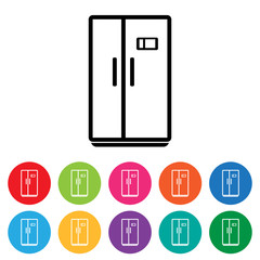 Fridge icon set