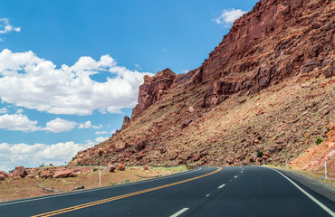New highway in Arizona. Journey to the Southwest of the USA. Route 66