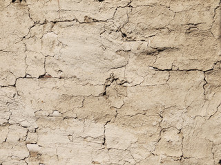 cement wall with crack