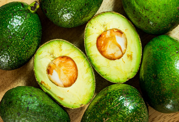 raw avocados in chiangmao Thailand