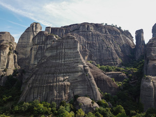 The Meteora is a rock formation in central Greece hosting one of the largest and most precipitously built complexes of Eastern Orthodox monasteries. It is included on the UNESCO World Heritage List.