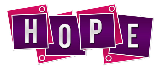 Hope Purple Pink Blocks Rings 