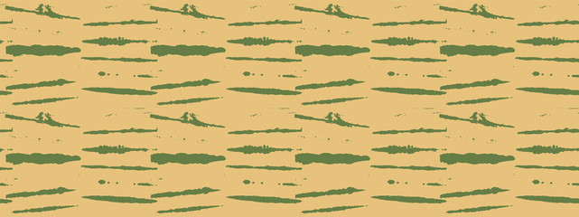 Traditional Japan Tie Dye Ornament Organic Kimono Vector Seamless Pattern. Asian Fashion Fabric Watercolour Batik Print, Wabi Sabi Ikat Geo Texture. Hand Painted Shibori Geometric Seamless Background.