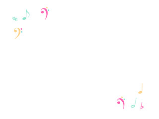 Music Notes Confetti Falling Chaos Vector. Music Symbols Texture Poster Background Elements. Party Night, Festival, Celebration or Concert, Melody Notes Trail. Decorative Song Sheets Chaos Effect.