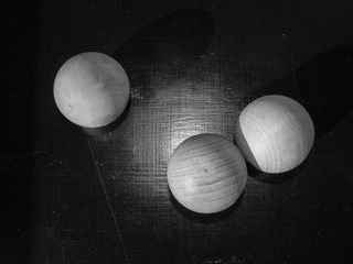 wooden balls