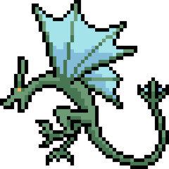 vector pixel art wyvern