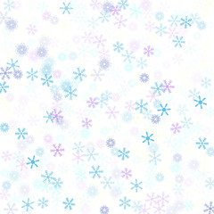 Falling down snow confetti, snowflake vector border. Festive winter, Christmas, New Year sale background. Cold weather, winter storm, scatter texture. Hipster snowfall falling snowflakes cool confetti