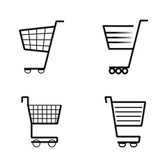 Cart icon black lines