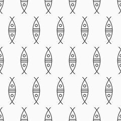 Vector seamless pattern of abstract symbols.