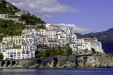 Fototapeta na wymiar Amalfi Summer Time Coast Italy