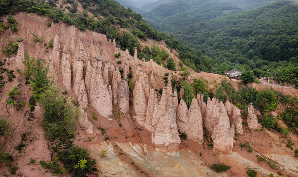 Đavolja varo&scaron; (meaning "Devil's Town") is a peculiar rock formation of 202 exotic formations described as earth pyramids or "towers", located in south Serbia on the Radan Mountain. 