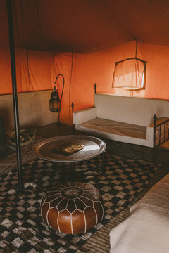 Traditional tent interior