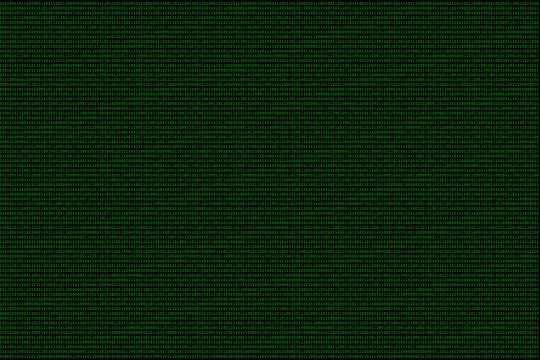 Binary code in green font on black background