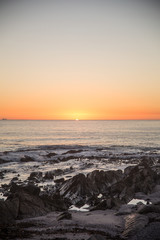 Fototapeta premium Orange Sunset Landscape