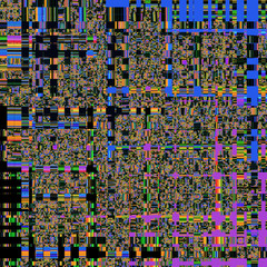 dark retro square doted background with gradient blue neon colors