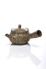 asian tea port isolated white.