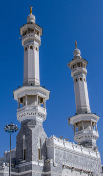 holly mosque minarets in Mecca