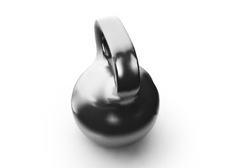 Iron Dumbbell Isolated on white background. Sport and Recreation Concept. 3d render