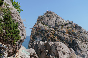 Simeiz cliff and bridge