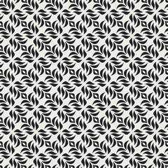 Vector floral damask seamless pattern. Elegant abstract art nouveau background. Classic flower motif texture.